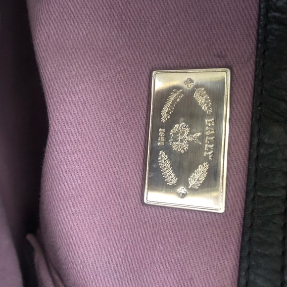 Bally leather shoulder bag with leather tassel. - Picture 5 of 6